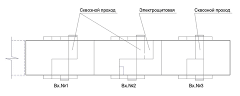 Поквартирная схема жилого дома Никольская-1
