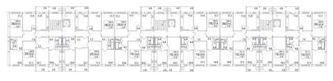 План типового этажа жилого дома Никольская-1